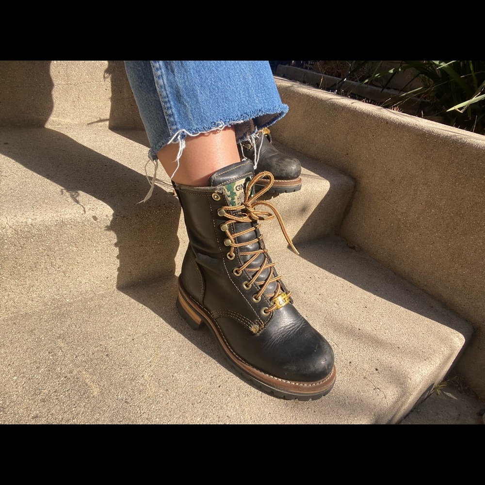 Vintage Gat Tank Workers Combat Boots size 6.5